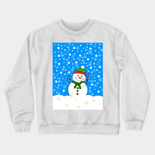 LET It Snow Merry Christmas Snowman Crewneck Sweatshirt